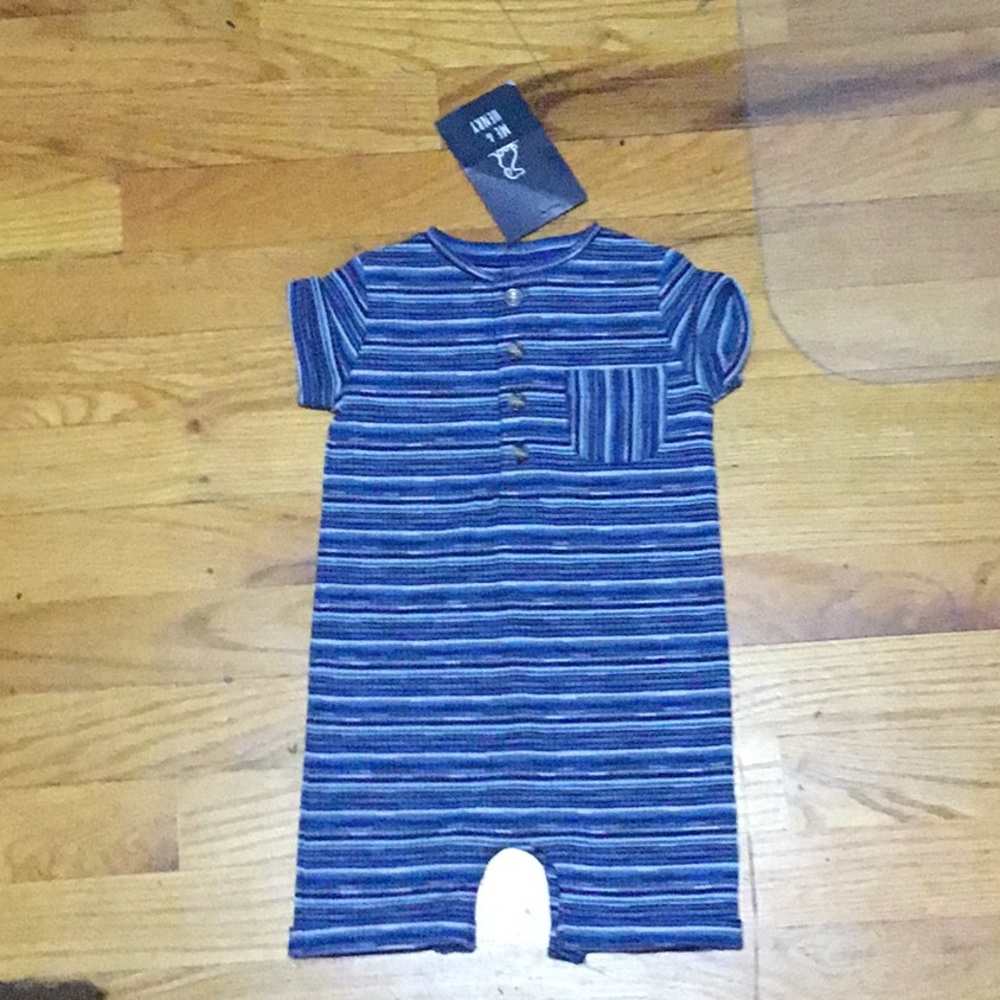Me & Henry NWT cotton jersey romper 3-6m